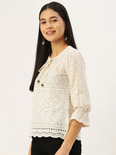 Chikankari Sequen Work Empire Top-JNT-2005